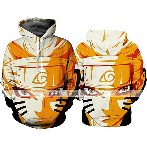 

Inspired by Naruto Naruto Uzumaki Cosplay Costume Hoodie Polyster Print Printing Hoodie For Women's / Men's