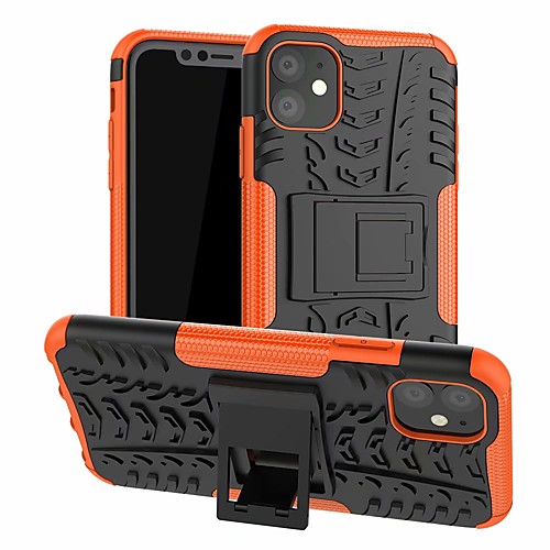 

Case For Apple iPhone 11 / iPhone 11 Pro / iPhone 11 Pro Max Shockproof / with Stand Back Cover Lines / Waves TPU