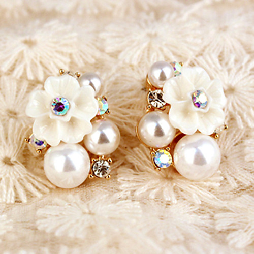 

Women's Earrings Holiday Wedding Birthday Romantic Earrings Jewelry Gold For Date Street Festival 1 Pair