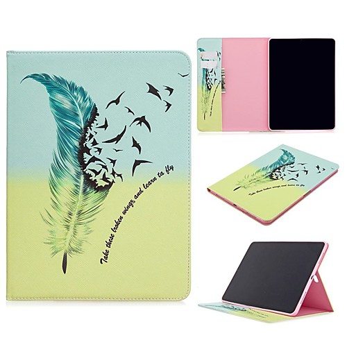 

Case For Apple iPad Air / iPad 4/3/2 / iPad Mini 3/2/1 Wallet / Card Holder / with Stand Full Body Cases Feathers PU Leather For iPad 10.2 2019/New Air 10.5 2019/Pro 11 2020/Mini 4/Mini 5/Pro 9.7