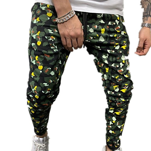 

Men's Basic Slim Chinos Pants - Camouflage White Green US38 / UK38 / EU46 / US40 / UK40 / EU48 / US42 / UK42 / EU50