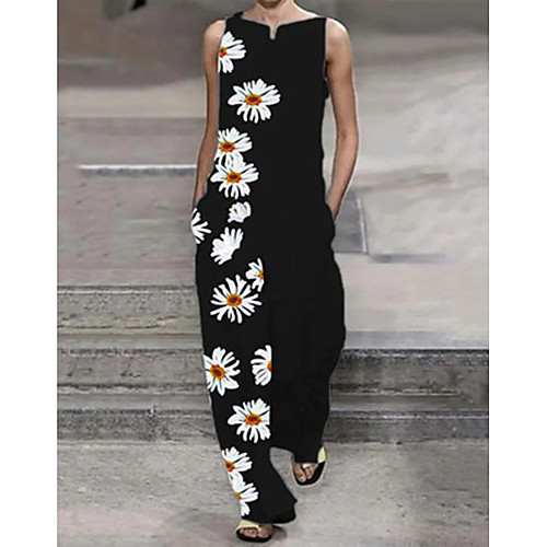 

Women's Black Yellow Jumpsuit Onesie, Geometric S M L
