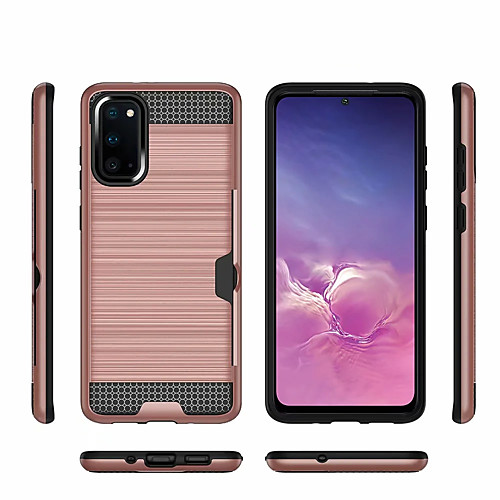 

Case For Samsung Galaxy S9 / S9 Plus / Galaxy S10 Card Holder Back Cover Solid Colored PC for Samsung Galaxy S20 Ultra / S20 / S20 Plus / S10 Plus / S10E