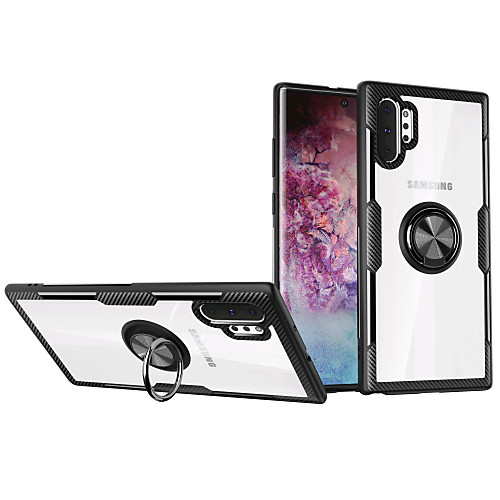 

Case For Samsung Galaxy Galaxy S10 / Galaxy Note 10 / S20 Ring Holder Back Cover Tile TPU