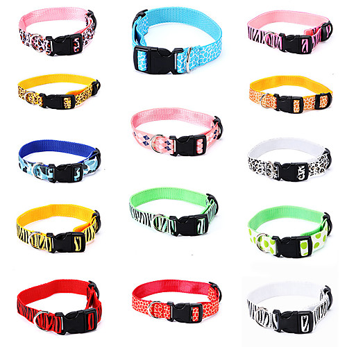 

Dog Cat Pets Collar Portable Retractable Soft Cute and Cuddly Adjustable Flexible Durable Casual / Daily Classic Animal Nylon Beagle Bulldog Shiba Inu Pug Bichon Frise Schnauzer White Yellow Red Blue