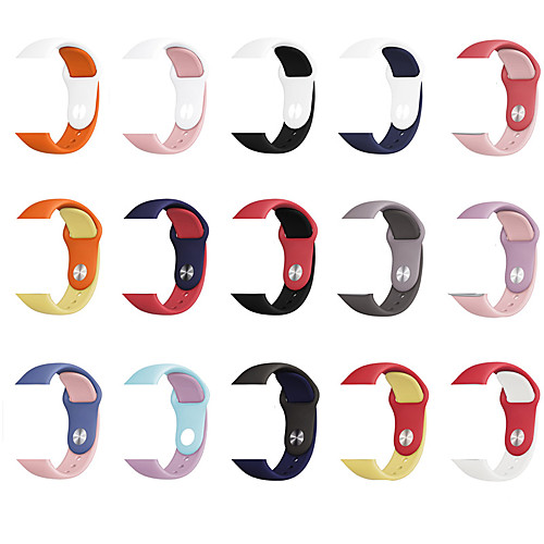 

Watch Band for Apple Watch Series 5/4/3/2/1 Apple Sport Band / Classic Buckle Silicone Wrist Strap