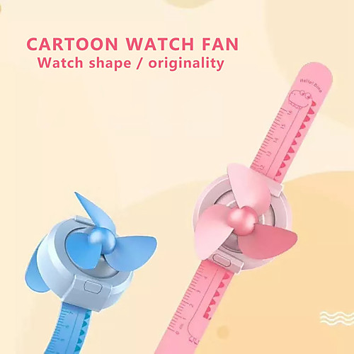 

2020 Creative Kids Children USB Charging Summer 3 Mode Mini Watch Fan