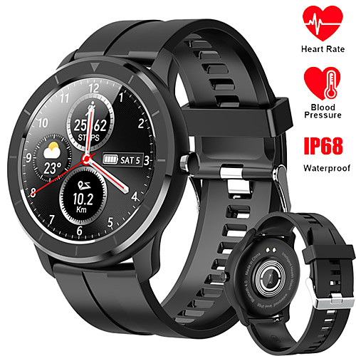 

696 QWT6 Unisex Smartwatch Android iOS Bluetooth Waterproof Heart Rate Monitor Blood Pressure Measurement Sports Information Pedometer Call Reminder Activity Tracker Sleep Tracker Sedentary Reminder