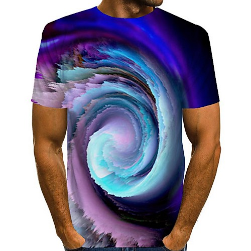 

Men's Galaxy Graphic T-shirt Daily Wine / Black / Blue / Red / Brown / Light Blue