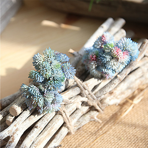 

20.5cm Soft Rubber Rice Succulent Succulents Mori Female Handmade Fake Flower 1 stick