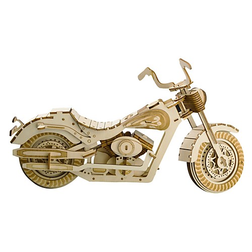 

3D Puzzle Wooden Puzzle Toy Motorcycle Creative DIY Educational Wooden 158 pcs Motorcycle Boys' Kid's Adults' Gift