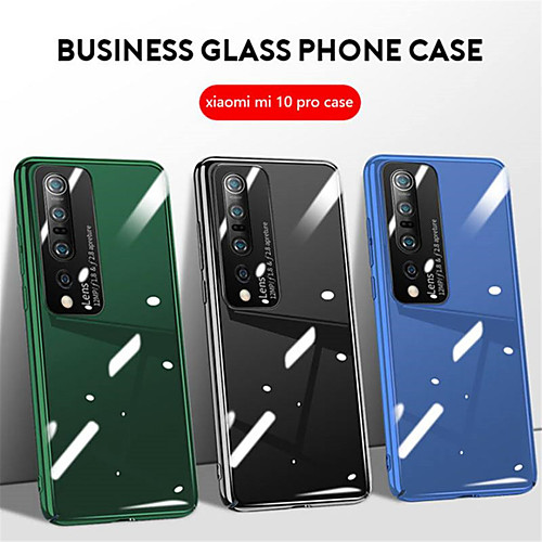 

For Xiaomi Mi 10 pro Case Luxury Tempered Glass Mobile Phone Case For Xiaomi Mi 10 Case Matte Mirror PC Capa