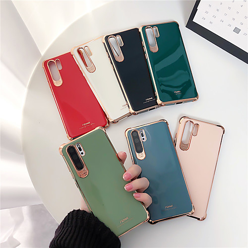 

Case For Huawei Huawei P40/P40 Pro/P30/P30 Pro/P20/P20 Pro/Mate30/Mate30 Pro/Mate20/Mate20 Pro/Nova5/Nova5 Pro/Nova6/Nova6 SE/V30/V30 ProShockproof / Plating Back Cover Solid Colored TPU