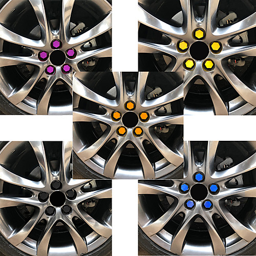 

20pcs 19mm Car Wheel Caps Bolts Covers Nuts Silicone Auto Wheel Hub Protectors Screw Cap styling Anti Rust Cover