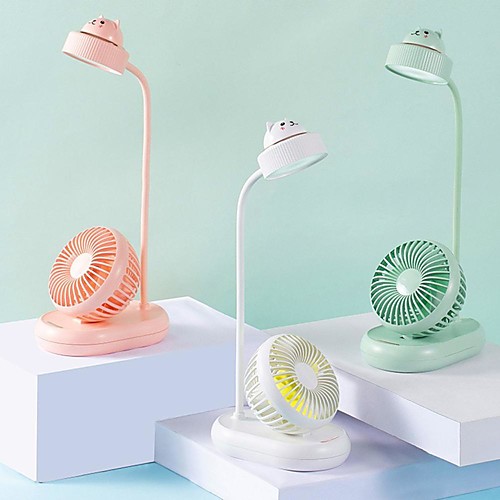 

Multi-function reading lamp USB charging students bedroom quiet small fan desktop bedside the desk lamp that shield an eye fan