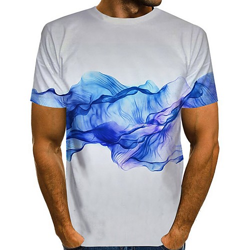 

Men's Graphic Animal T-shirt Daily Blue / Purple / Green / Navy Blue / Gray / Light Blue