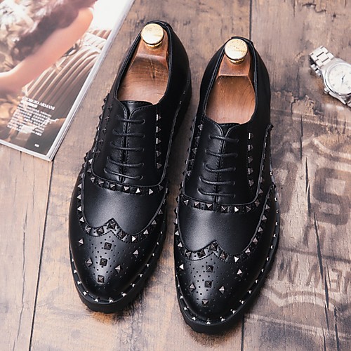

Men's Spring & Summer Classic Daily Oxfords PU Black
