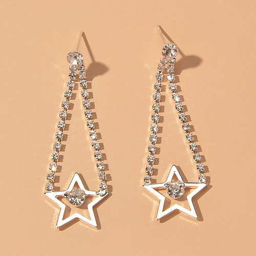 

Women's Earrings Geometrical Fashion Wedding Basic Elegant Baroque Romantic French Earrings Jewelry Silver For Party Evening Engagement Birthday Beach Promise 1 Pair