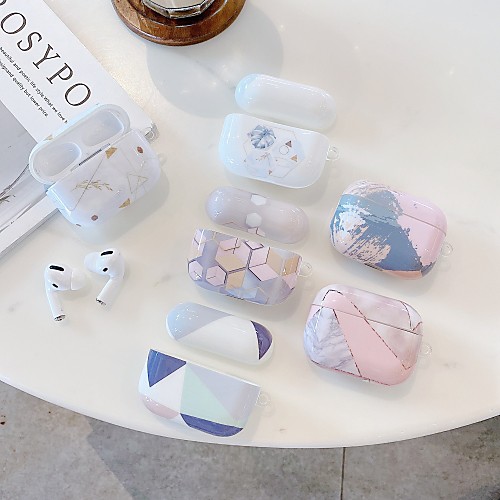 

Case For Apple scene graph Air Pods Pro colorful marble pattern TPU material IMD process shiny anti-scratch bluetooth headset protective shell HL