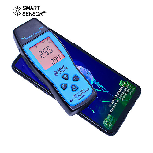 

SMART SENSOR AS1392 EMF Meter Handheld Mini Digital LCD EMF Tester Electromagnetic Field Radiation Detector Meter Dosimeter Test