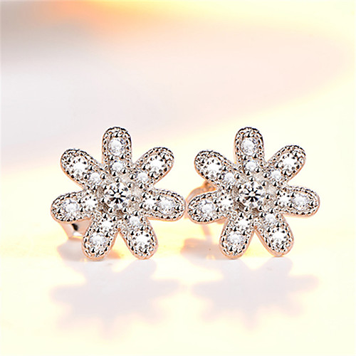 

Women's Cubic Zirconia Stud Earrings Earrings Classic Fashion Leaf Punk Trendy Romantic Sweet Cute Imitation Pearl Earrings Jewelry Silver For Gift Date Street Birthday Festival 1 Pair
