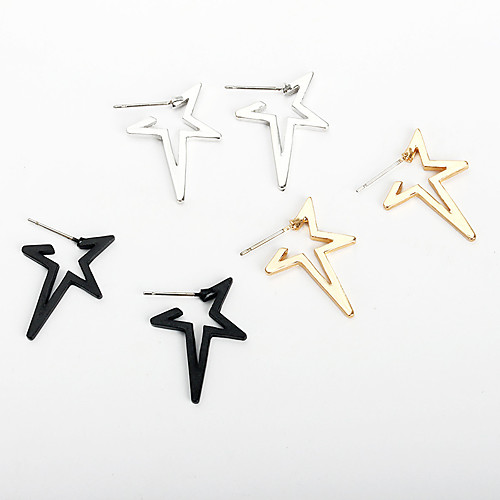 

Women's Earrings Holiday Wedding Birthday Romantic Earrings Jewelry Gold / Silver / Black For Date Street Festival 1 Pair