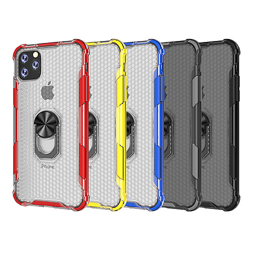 

Case For Apple iPhone 11 / iPhone 11 Pro / iPhone 11 Pro Max Shockproof / with Stand Back Cover Solid Colored Plastic