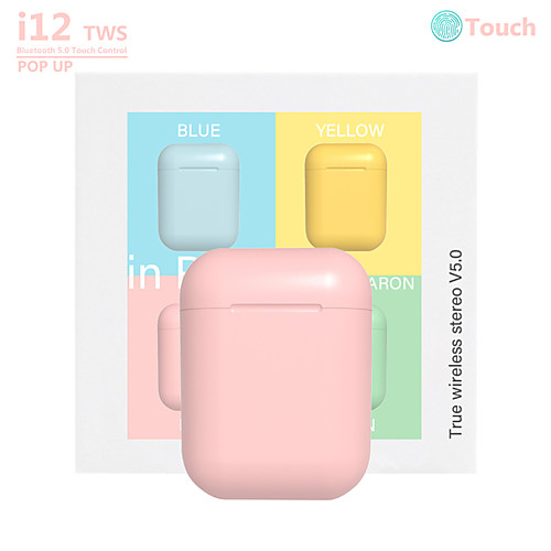 

Macaron i12 TWS True Wireless Earbuds Stereo Wireless Bluetooth 5.0Auto Pairing Smart Touch Control for Mobile Phone