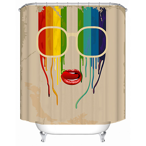 

Shower Curtains & Hooks Modern Polyester New Design 72 Inch