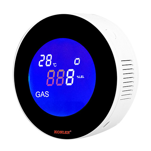 

WIFI Tuya Smart LPG Natural Gas Detector Methane CH4 Leak Alarm LCD Temperature Sensor Digital Kitchen Leakage App Smart Life