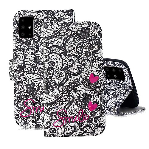 

Case For Samsung Galaxy A51/ Galaxy A20e / Galaxy Note 10 Plus Wallet / Card Holder / with Stand Full Body Cases Flower PU Leather For Galaxy A71/A10S/A20S/M30S/A2 Core/A10E