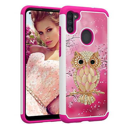 

2in1 Taping Colorful Pattern Cover Owl Flowers Phone Case For Samsung Galaxy A11 A71 A21 A51 A50(2019) A30(2019) A20(2019)