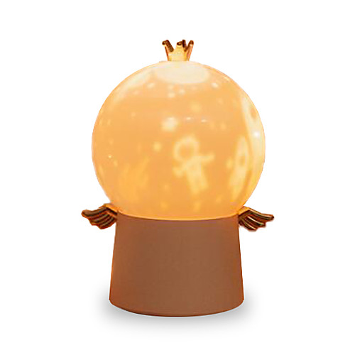 

Night Light Projector Guardian Angel Projection Lamp with LED Music Starry Projection Night Scape Light 4 Colors and 6 Theme 360 Degree Rotating Rechargeable for Christmas Children Birthday Gift