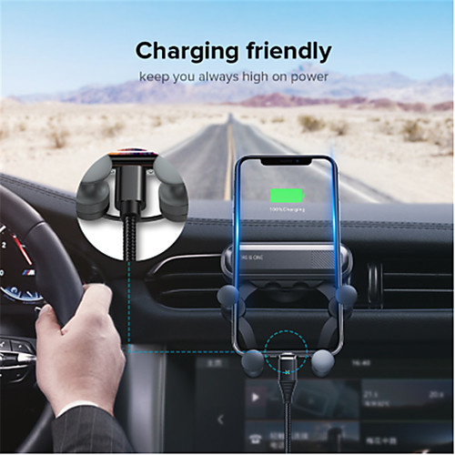 

Gravity Car Holder For Phone in Car Air Vent Clip Mount No Magnetic Mobile Phone Holder GPS Stand For iPhone 11 Pro Samsung