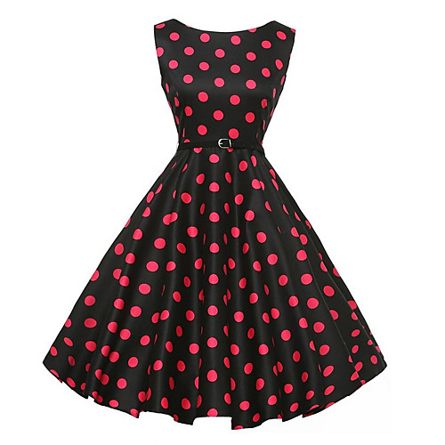

Women's A Line Dress - Sleeveless Floral Summer Elegant 2020 Black S M L XL XXL