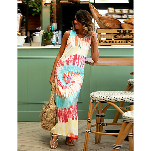 

Women's Sheath Dress Short Mini Dress - Sleeveless Floral Summer Boho 2020 Blue S M L XL