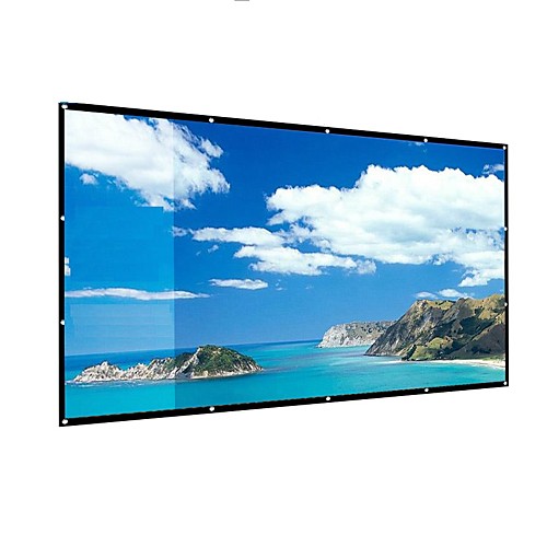 

169 10659 inch portable Projection Screen foldable no crease for home theater outdoor