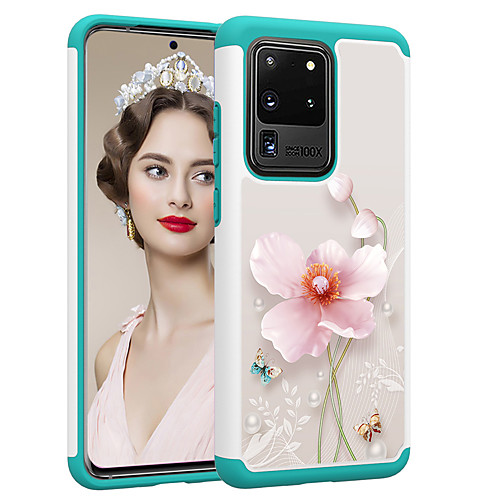 

PC TPU 2in1 Taping Colorful Pattern Cover Flowers Phone Case For Samsung Galaxy S20 S20PLUS S20Ultra S10 S10E S10P S9 S9P S8 S8P