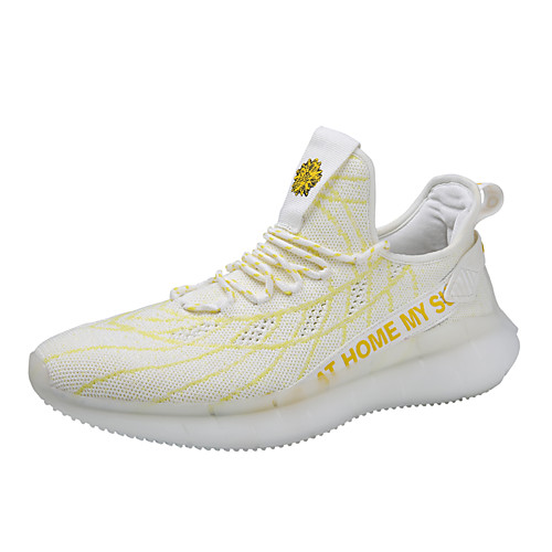 

Men's Fall Daily Outdoor Trainers / Athletic Shoes Running Shoes / Walking Shoes Mesh Breathable Non-slipping Shock Absorbing White / Black / Red
