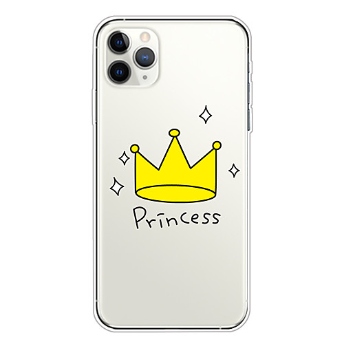

Case For Apple iPhone 11/11 Pro/11 Pro Max/XS/XR/XS Max/8 Plus/7 Plus/6S Plus/8/7/6/6s/SE/5/5S Transparent Pattern Back Cover Princess Imperial crown Soft TPU