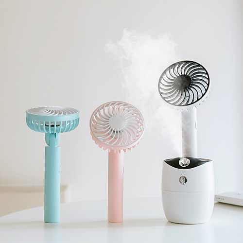 

New Mini Fan Portable Folding Telescopic Fan USB Fan Light Led Fan Humidify Replenishment Spray Fan Desktop Floor Mute Table Fan