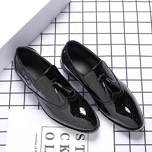 

Men's Loafers & Slip-Ons Penny Loafers Daily Home PU Black Fall Spring