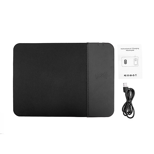 

Gemwon Qi wireless charger mouse pad 2 in 1 mat durable stability portable security built-in wireless charger