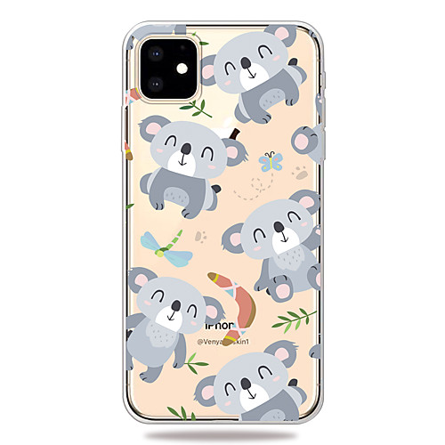 

Case For Apple iPhone 11/11 Pro/11 Pro Max/XS/XR/XS Max/8 Plus/7 Plus/6S Plus/8/7/6/6s/SE/5/5S Transparent Pattern Back Cover Koala Soft TPU