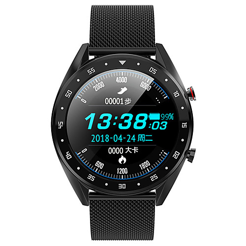 

L7 Unisex Smart Wristbands Bluetooth Waterproof Touch Screen Heart Rate Monitor Blood Pressure Measurement Calories Burned ECGPPG Stopwatch Pedometer Call Reminder Sleep Tracker