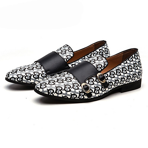 

Men's Spring & Summer Classic Daily Loafers & Slip-Ons PU Black / Orange