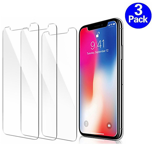 

3PC Transparency Tempered Glass for iPhone X XR XS Max 8 7 6 6S Plus Screen Protector