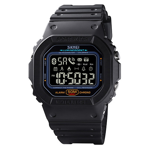 

1629 Men's Smartwatch Android iOS Bluetooth Sports Calories Burned Long Standby Information Message Control Stopwatch Pedometer Call Reminder Activity Tracker Alarm Clock