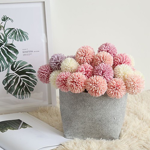 

29cm Simulation Flower Dandelion Single Head Thorn Ball Home Holding Flowers 1 stick