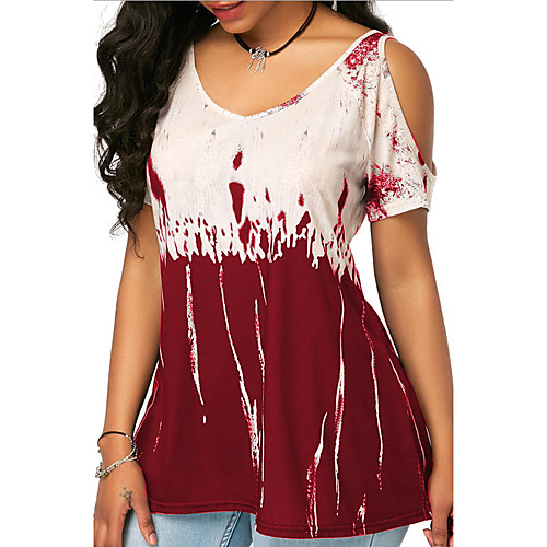 

Summer Off Shoulder Tie Dye Shirt